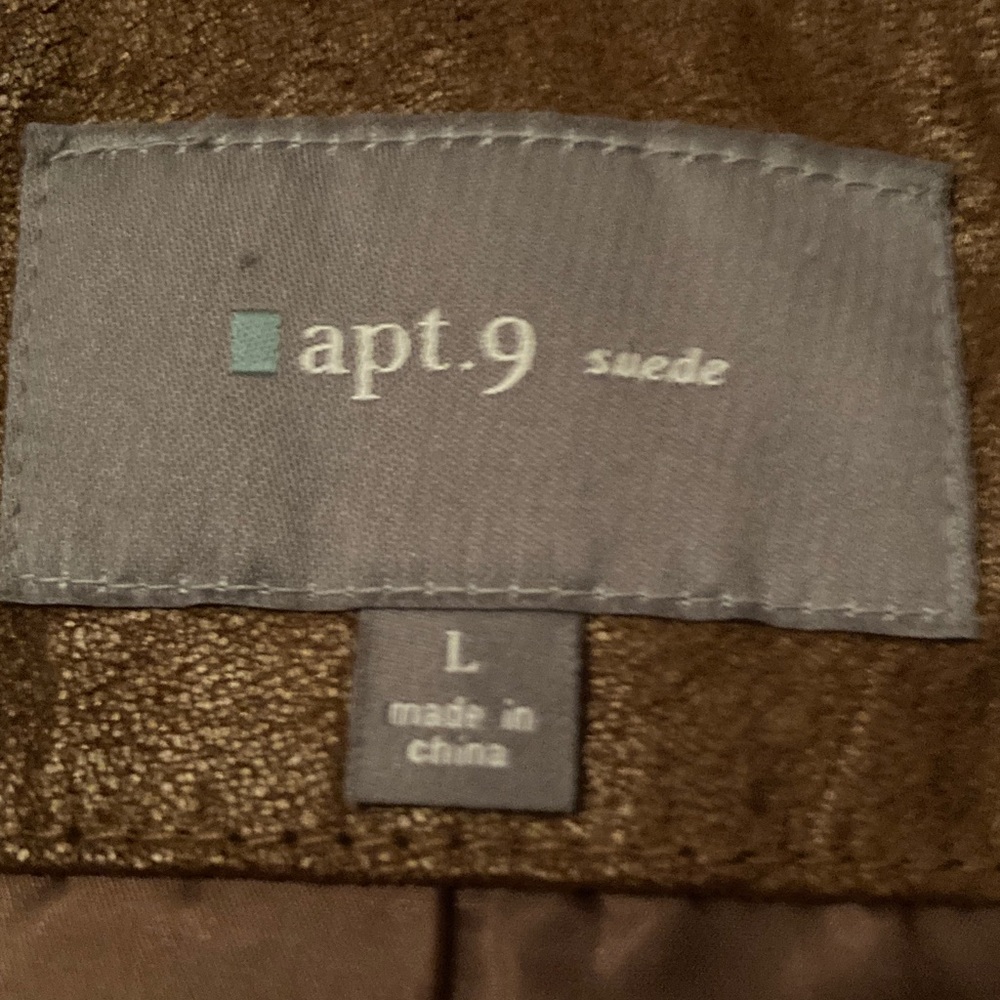 Brown Matillic Women's Blazer vintage Leather Apt 9 - Picture 2 of 5
